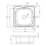 Кухонна мийка Lidz 5050 0,8 мм Decor (LIDZ5050DEC08)