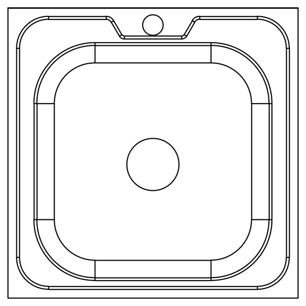 Кухонна мийка Lidz 5050 0,6 мм Decor (LIDZ5050DEC06)