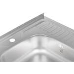 Кухонна мийка Lidz 6060-L 0,6 мм Decor (LIDZ6060LDEC06)