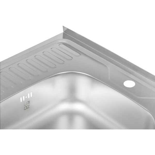 Кухонна мийка Lidz 6060-R 0,6 мм Decor (LIDZ6060RDEC06)