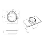 Кухонна мийка Lidz 4843 0,6 мм Micro Decor (LIDZ4843MDEC06)