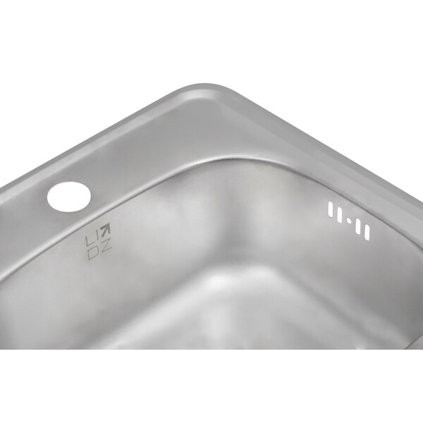 Кухонна мийка Lidz 3838 0,6 мм Satin (LIDZ3838POL06)