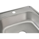 Кухонна мийка Lidz 4848 0,6 мм Satin (LIDZ4848SAT06)