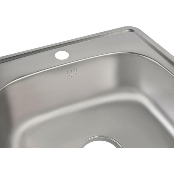 Кухонна мийка Lidz 4848 0,6 мм Satin (LIDZ4848SAT06)