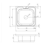 Кухонна мийка Lidz 5050 0,6 мм Satin (LIDZ5050SAT06)