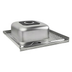 Кухонна мийка Lidz 6060-L 0,6 мм Satin (LIDZ6060SAT06)