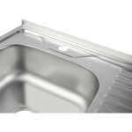 Кухонна мийка Lidz 6060-L 0,6 мм Satin (LIDZ6060SAT06)