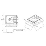 Кухонна мийка Lidz 6350 0,8 мм Satin (LIDZ6350SAT8)