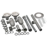 Кухонная мойка с дополнительной чашей Lidz 7850 0,8 мм Satin (LIDZ7850SAT8)