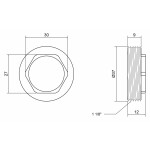 Гайка для картриджа Lidz (CRM) 46 03 001 35 35 мм