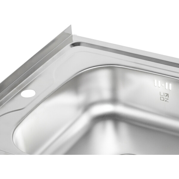 Кухонна мийка Lidz 6080-R 0,6 мм Decor (LIDZ6080RDEC06)