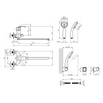 Змішувач для ванни Lidz (CRM) Mars 81 005-1 New