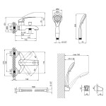 Змішувач для ванни Lidz (CRM) Mars 81 006-1 New