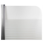 Штора на ванну Lidz Brama SS80x150L.CRM.L стекло Linie 6 мм, левая