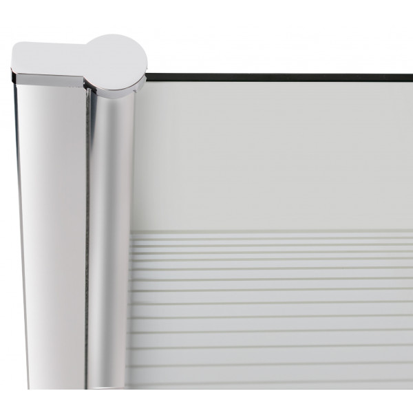 Штора на ванну Lidz Brama SS80x150L.CRM.L стекло Linie 6 мм, левая