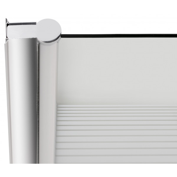 Штора на ванну Lidz Brama SS80x150L.CRM.L стекло Linie 6 мм, левая