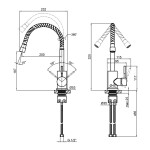 Смеситель для кухни Lidz (NKS) 12 32 015F-4 с рефлекторным изливом