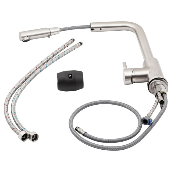 Змішувач для кухні Lidz (NKS) 12 32 015FL-13 з висувним виливом