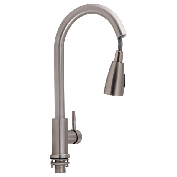 Змішувач для кухні Lidz (NKS) 12 32 015FL-8 з висувним виливом