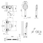Змішувач для душу Lidz (NKS) 09 35 010