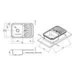 Кухонна мийка Lidz 7549 0,8 мм Micro Decor (LIDZ7549MICDEC)