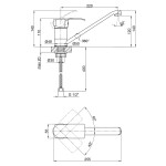 Змішувач для кухні Lidz (CRM) 41 86 003