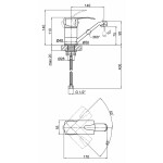 Змішувач для кухні Lidz (CRM) 41 86 003M 150 мм