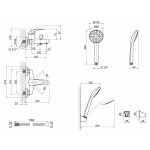 Змішувач для ванни Lidz (CRM) 43 79 006-1