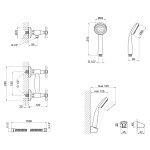 Змішувач для душу Lidz (CRM) Dominox 15 363