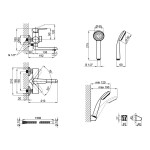 Змішувач для ванни Lidz (BLA) 14 43 006-1 New