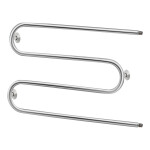 Полотенцесушитель водяной Lidz Snake (CRM) D25х1/2" 500x700