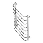 Полотенцесушитель водяной Lidz Standard (CRM) D32/20х1/2" 500x1000 P8