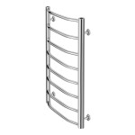 Полотенцесушитель водяной Lidz Trapezium (CRM) D38/25 500x1000 P8