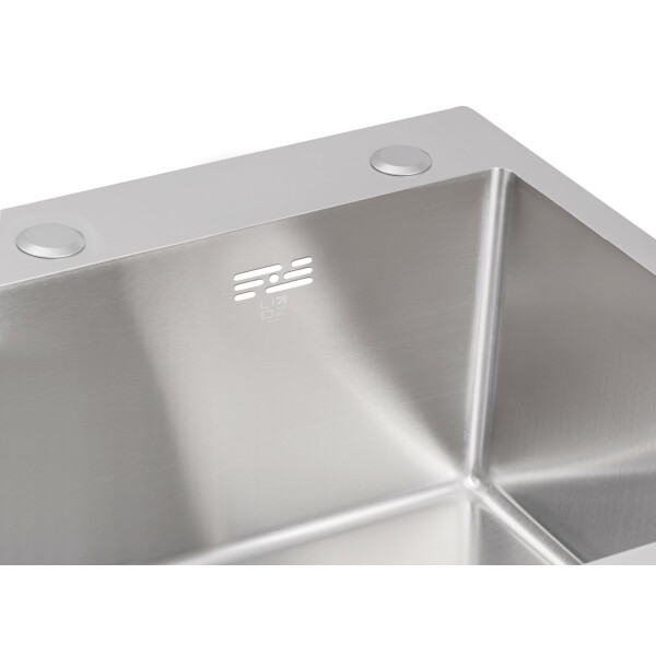 Набір 2 в 1 Lidz кухонна мийка H6050 3.0/1.0 мм Brush + дозатор для миючого засобу