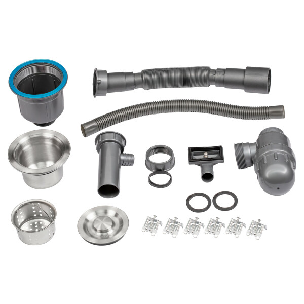 Набір 2 в 1 Lidz кухонна мийка H6050 3.0/1.0 мм Brush + дозатор для миючого засобу