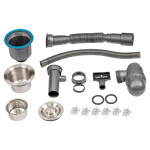 Набір 2  в 1 Lidz кухонна мийка H5050 3.0/1.0 мм Brush + дозатор для миючого засобу