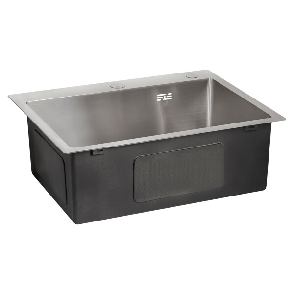 Набір 2 в 1 Lidz кухонна мийка H5845 3.0/1.0 мм Brush + дозатор для миючого засобу