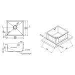 Кухонна мийка Lidz H5245 3.0/1.0 мм Brush (LIDZH5245BRU3010)
