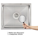 Кухонна мийка Lidz H5245 3.0/1.0 мм Brush (LIDZH5245BRU3010)