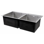 Набір 2 в 1 Lidz кухонна мийка H7843 3.0/1.0 мм Brush + дозатор для миючого засобу