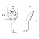 Лейка для ручного душа Lidz (CRM) 51 13 000 00