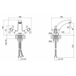 Змішувач для раковини Lidz (CRM) 75 21 161F