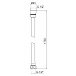 Шланг для душа Lidz (CRM) 50 09 175 00 1,75 м