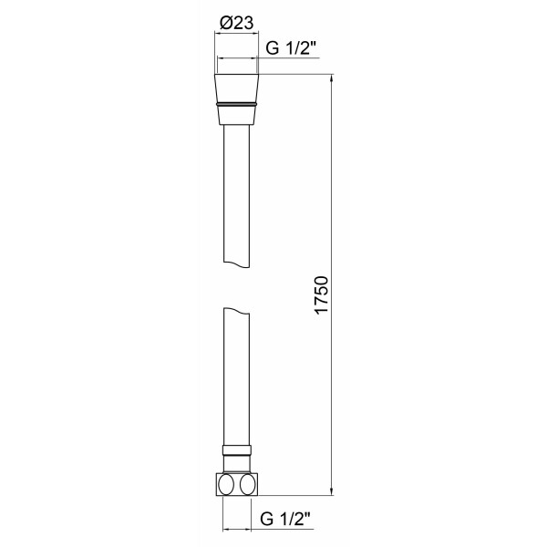 Шланг для душа Lidz (CRM) 50 09 175 00 1,75 м
