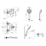 Змішувач для ванни Lidz (CRM) 44 80 006-1 New