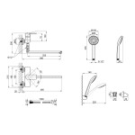 Змішувач для ванни Lidz (CRM) 23 48 005-2 New