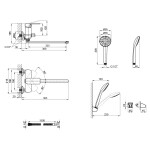 Змішувач для ванни Lidz (CRM) 23 48 005A-1 New