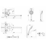 Змішувач для ванни Lidz (CRM) 24 49 005-1 New