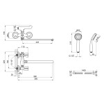 Змішувач для ванни Lidz (CRM) Mix 17 140
