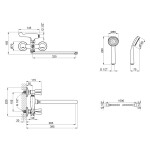 Змішувач для ванни Lidz (CRM) Mix 17 143